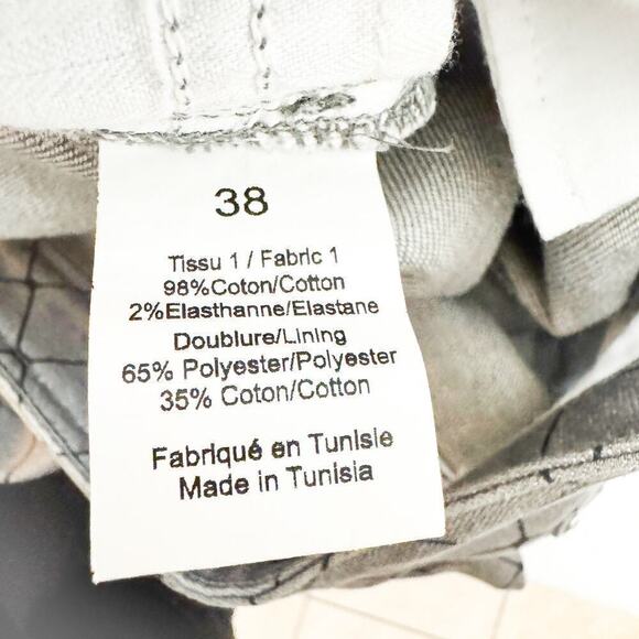 Sonia Rykiel Gray Chain Link Patterned Slim Leg Denim Jeans Size 38 - Picture 7 of 9